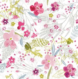 PVC Tischdecke Bloom Blumen bunt Wachstuch - Breite & Länge wählbar - abwaschbare Tischdecke Frühling, Größe:80 x 80 cm