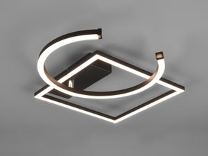 Reality Leuchten LED Deckenleuchte Pivot schwenkbar, schwarz matt