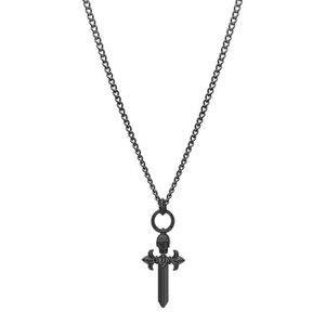 Police Herren Edelstahl Halskette mit Kreuz-Anhänger in schwarz - Kudos - PEJGN2112802 Police Herren Edelstahl Halskette mit Kreuz-Anhänger in schwarz - Kudos - PEJGN2112802