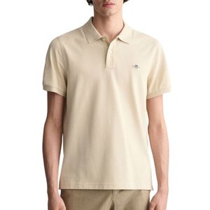 GANT Reguläres Shield-Pique-Poloshirt, Beige L