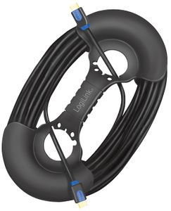LogiLink Kabelaufroller für 2 - 20 m Kabel schwarz