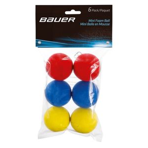 BAUER Mini Schaum Ball - 6er Pack, Größe:Unisize