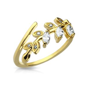 Fingerspitzenring Midi Knöchel Nagel Ring Zehenring Blatt Blätter Leaf Boho Bohemian Autiga®