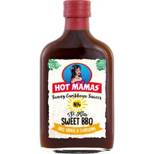 HOT MAMAS Sunny Caribbean Sauces St. Kitts Sweet BBQ Flasche 195ml