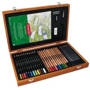 Derwent Academy Aquarellstifte, 30- teiliges Stifte-Set, wasserlösliche Buntstifte, Kreativ Set für Erwachsene