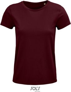 SOLS Damen T-Shirt Bio 03581 Rot Burgundy M