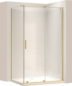 Rea Duschkabine Montana 120X90 Brush Gold