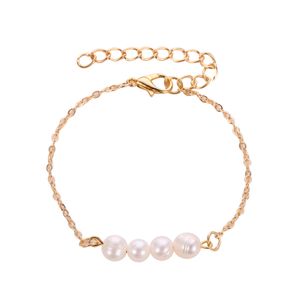Pyzl Koreanisches einfaches klassisches Perlen-Armband Gelang-Frauen-süßes Perlen-Armband-Frauen-Zubehör