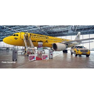 Herpa 533560 Wings Airbus A320 Eurowings Hertz 100 Years 1:500