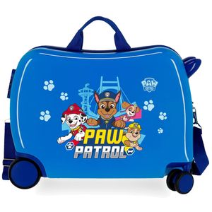 Paw Patrol Sitzkoffer Kinder Hartschalen Koffer Joumma Bags Sitzkoffer Ziehkoffer Kinderkoffer 34 Liter Blau