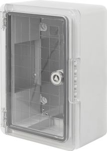Schaltschrank ABS Kunststoff IP65 Industriegehäuse 200x300x130 mm mit Sichttür