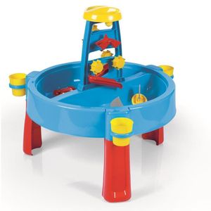 Dolu 3-in-1 Sand- und Wassertisch mit Zeichentisch Blau/Rot