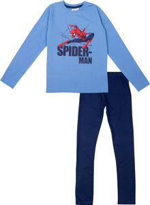 Marvel Spider-Man Schlafanzug für Jungen Kinder Pyjama Set Langarm Oberteil mit Hose Blau/Schwarz 134-140 Marvel Spider-Man Schlafanzug für Jungen Kinder Pyjama Set Langarm Oberteil mit Hose Blau/Schwarz 134-140