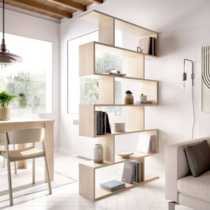 Bücherregal Misma,  80x25h190 cm,  Eiche
