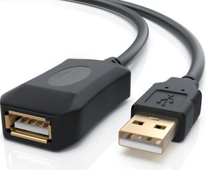 CSL USB 2.0 Typ A Verlängerungskabel, aktives Repeater Kabel / Verlängerung mit Signalverstärkung - 10m