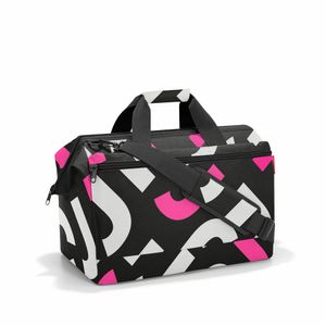 reisenthel allrounder L kapsa, cestovní taška, sportovní taška, taška přes rameno, lékařská taška, taška, polyesterová tkanina, Signature Pink, 32 L, MK3069