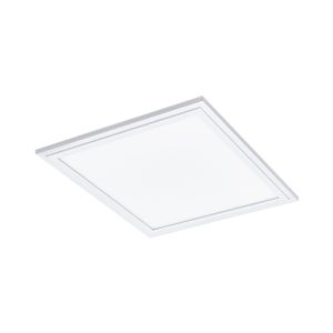 EGLO LED Deckenleuchte Salobrena 1, 1 flammige Deckenlampe, Material: Aluminium, Kunststoff, Farbe: Weiß, L: 30x30 cm, neutralweiß