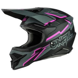 Oneal 3Series Voltage Motocross Helm Farbe: Schwarz/Pink, Grösse: M (57/58)
