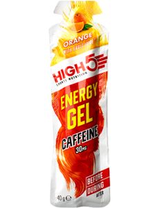 High5 Energy Gel Caffeine 40 g orange / Energie Gels / Erfrischendes, mit Koffein angereichertes Energiegel