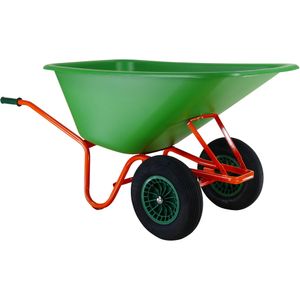 SIENA GARDEN Großmuldenkarre 165l 2-Rad HDPE Mulde mit Skala
