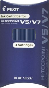 Pilot, Náplň do Rollerov Hi-Tecpoint V5, 0.5, 3 ks, (F) tenký, modrá