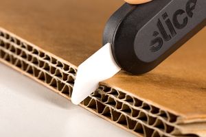 Slice 10526 Replacement Utility Knife Blades - With Rounded Tip Finger-Friendly, Dual-Edge Ceramic Safety Blades For Slice’s Range Of Utility Knives, Scrapers & Carton Cutter (Pack of 3)
