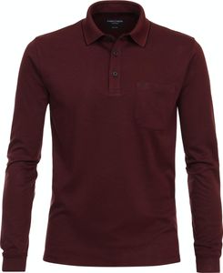 Casa Moda - Herren Polo-Shirt Langarm (433995300), Größe:5XL, Farbe:Rot (415)
