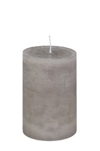 Stumpenkerze Rustic Taupe 20 x Ø 8 cm, Kerze in , durchgefärbte Kerze für Hochzeit, Deko, Weihnachten, Adventskranz