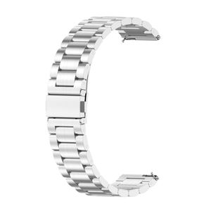 Sport Ersatz Armband für Huawei Watch GT 3 46 mm Edelstahl Band Loop, Farbe:Silber