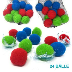 Wasserbomben Splash 24 Wasserbälle Wasserball wiederverwendbar Wasser Kinder Ball