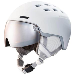 HEAD Skihelm Rachel white Damen Ski Helmet Skihelme M/L (56-59 cm) Snowboardhelm mit Visier Wintersport Schutzhelm Winter