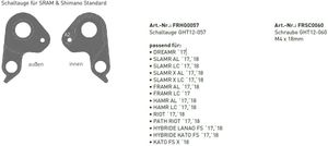 Ghost Schaltauge GHT12-057 für SRAM & Shimano Standard FRHG0057