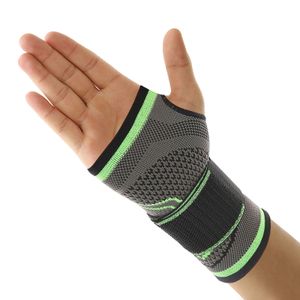 Sport Bracer gefütterte Handgelenkstütze Handgelenkschlaufe Arthritis Handstütze passt für beide Hände Verstellbar Angepasst-M，Grün