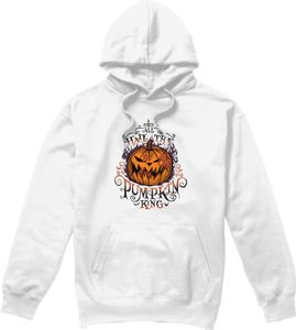 The Nightmare Before Christmas - Mikina s kapucňou "Hail The Pumpkin King" pre mužov TV4732 (S) (biela)