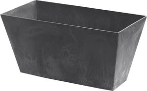 Prosperplast 12l Tubus Case Beton Effect Collection 40x21.6x20 Cm Blumentopf Schwarz  Schwarz One Size