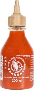 FLYING GOOSE Sriracha scharfe Chilisauce mit extra Knoblauch, 1 x 200 ml