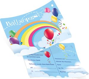 DeCoArt 10 Ballonflugkarten Ballonpost