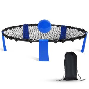 Niceey Outdoor Spieleset - Roundnet Spieleset, Outdoor Team Ballspiel bestehend aus Spielnetz -  Spikeball Set 90x30 cm - Roundball - Leicht zu tragen - Blau