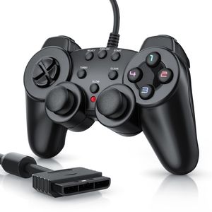 CSL PlayStation-Controller, PS2 Gamepad mit Dual Vibration (Rumble Effekt), Präzision & Komfort