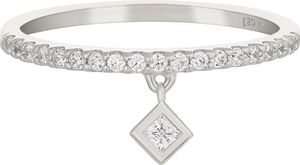 cai Ring 925 Sterling Silber rhodiniert Anhänger Raute Zirkonia cai Ring 925 Sterling Silber rhodiniert Anhänger Raute Zirkonia