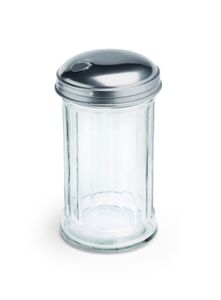 Zuckerstreuer, "American Style", 0,3 Liter, Glas / Edelstahl