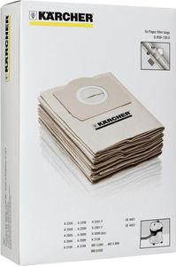 4 Original Kärcher 6.959-130 Vlies Staubsaugerbeutel 2.863-314.0 für Kärcher A 2200, 2500, 2504, 2524,- WD 2901, WD 3000, WD 3.200 AF, WD 3230, WD 3.370 M, - SE 4001 Plus, - MV 3 Premium , MV 3 Car Kit, - K 2201, 6.959-130 wird ersetzt durch 2.863-314.0