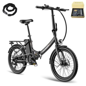 F20 light Pro Electric Bike 36V/16,75Ah Dojezd 130 km E-bike 20 palcový Citybike 250W Skládací kolo LCD Black