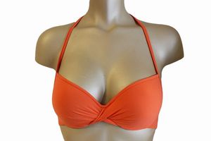 MARYAN MEHLHORN Bügel Triangle Bikini Top 75A Coral Swim Bikini-Top #X141