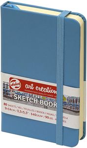 ROYAL TALENS Art Creation Skizzenbuch 90 x 140 mm blau 80 Blatt