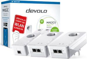 Devolo MAGIC 2 WiFi next Multiroom Kit 2400 Mbit/s Wbudowane połączenie Ethernet WLAN Biały 3 szt