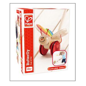 Hape Push & Pull Schmetterling, E0340