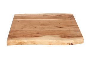 Tischplatte Baumkante Akazie Natur 60 x 40 cm CURTIS