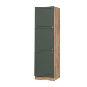 Vicco Oven housing cabinet Fame-Line, 60 cm, Green-Gold Country House/Gold power oak