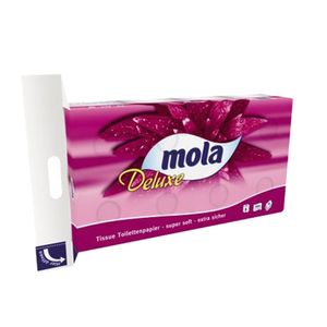Toilettenpapier Mola Deluxe, 4-lagig, Klopa 8x150 Blatt Decor